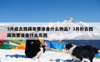 3月底去西藏需要准备什么物品？3月份去西藏需要准备什么东西